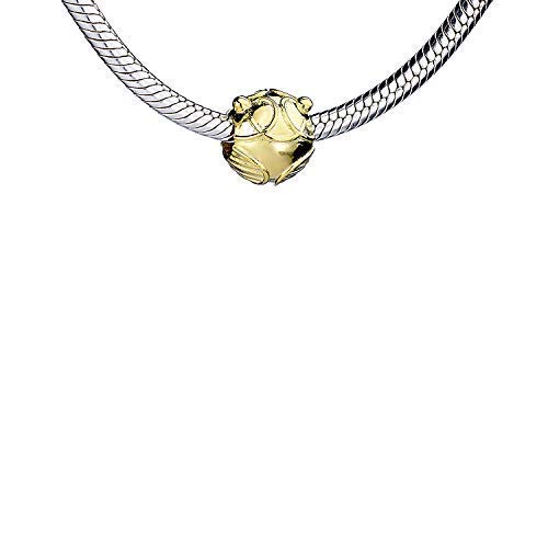 Harry Potter Sterling Silver Golden Snitch Spacer Bead by The Carat Shop