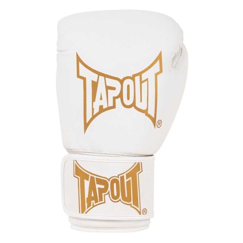 Tapout Boxhandschuhe aus Kunstleder (1Paar) Torrey White/Gold 12 oz