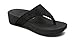 Vionic Women's Naples Platform Sandal - Toe Post Sandals with Concealed Arch Support Black 8 M US