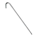 Steel Hook Stakes for Tents, Tarps, Gardens, and Commercial Inflatable Bouncers (18-Inch Length, 1/2-Inch Diameter, 20-Pack)