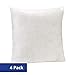 Amazon Basics Pillow Insert - 26-Inch Square, 4-Pack