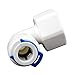 Meiduoduo Mini White POM Quick Water Tube Fittings 1/2inch NPT Female to 3/8inch OD 90 Degree Elbow Push Fit Connector for RO Water System Quick Connect Fittings, Pack of 5
