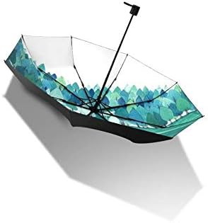 Marciay Umbrella Mucai Parasol Uv Protection Foldable Umbrella Ms Super Light Hand Fashion Living Painted Illustration Umbrella Dual Use Parasol (Color : Colour, Size : One Size)