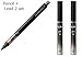 Uni Mechanical Pencil, Kuru Toga Pipe Slide Model 0.5mm + Lead 2 Set (Pencil : M54521P.24, Lead : U05203HB.24)