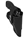 New Barsony Black Leather OWB Holster for Snub Nose 2