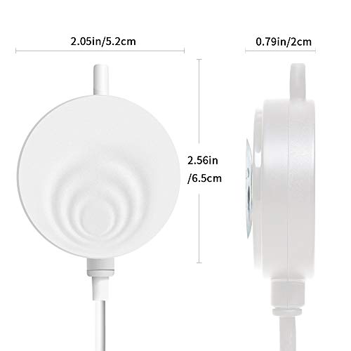 Aquarium Air Pump Ultra Silent Mini Air Bubbler 1.0 Watt Super Energy Saving Fish Tank Pump with Air Stone and Silicone Air Tube, White