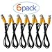 ANVISION 6-Pack Black 1m 3.3ft BNC Male to BNC Male Jumper Cable with Yellow Connector for CCTV DVR to TV System