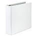 Samsill 3 Inch 3 Ring Binders, Made in USA, Economy Round Ring, Clear View Cover, 550 Sheet Capacity - for School, Home, Office - White, 12 Pack