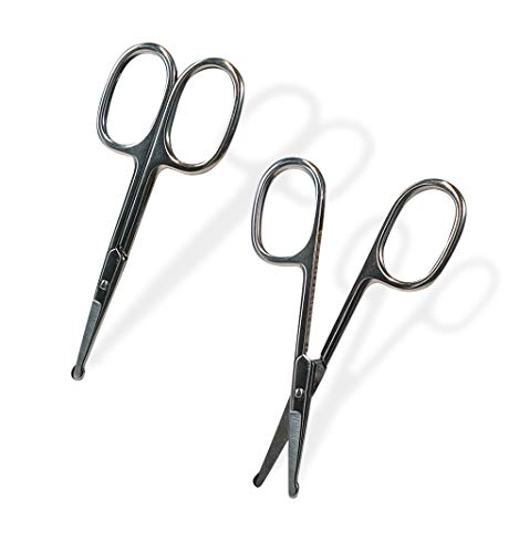SpitJack Small, Sharp, Precision, Mini Scissors for Kitchen, Twine, String, Herbs, Sewing, Moustache, Beard, and Nose Hair. Safe for Children, Adult and Pet Grooming. 4 Inch Stainless Steel. 2 Pack. - Thumbnail 7