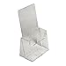 Clear-Ad - Acrylic Trifold Brochure Holder - Rack Card Display - Pamphlet Stand - LHF-S100 (Pack of 10)