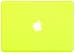 Kuzy - Hot Neon Yellow 13inch Rubberized Hard Case Satin Cover (A1278 with or without Thunderbolt) Aluminum Unibody - Construction Hot Yellow