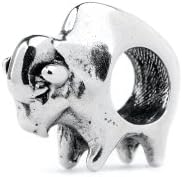 Authentic Novobeads Sterling Silver 1208 Bison, Silver