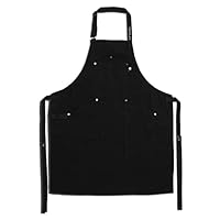 HexClad Professional Chef's Apron with 6 Pockets in Beige, Adjustable, Eco-Friendly, Made of Durable Recycle Fabric, 100% rPET, Comfortable Kitchen Cooking Apron for Men & Women