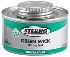 Sterno Green Wick 4 Hour Twist Cap Chafing Dish Fuel -- 24 per case.