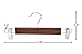 JS HANGER Premium Retro Finish Wooden Pant Hanger with 2-Adjustable Strong Clips, 5-Pack
