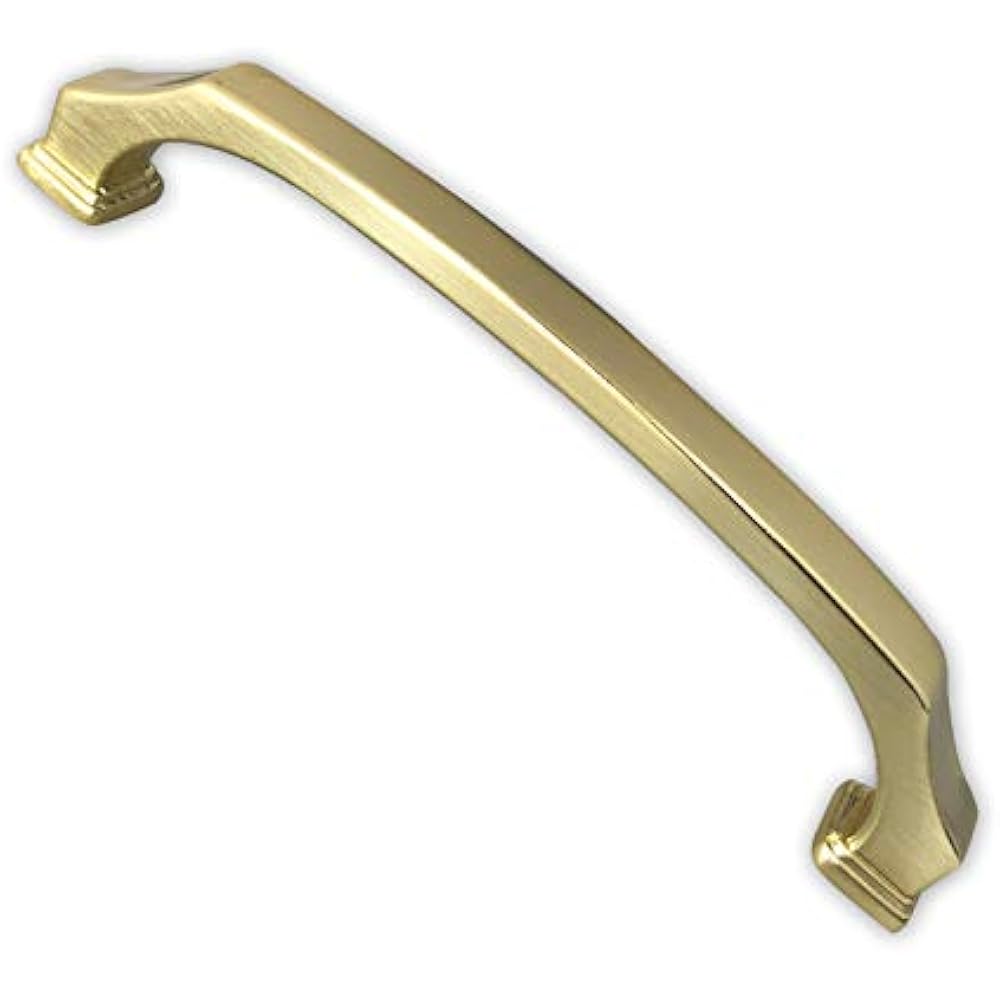 Southern Hills Brushed Brass Handles, 3.75 Inch Screw Spacing