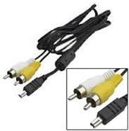 MPF Products AVC-400 AVC400 AV Audio/Video RCA Cable Cord Replacement Compatible with Konica Minolta DiMAGE A1, A2, F100, F200, F300, X, Xg, Xi, Xt, Xt Biz, X20, X21, X31, Z1 & Z2 Digital Cameras