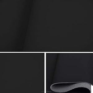 Nokturn ZWART Kunstleer Kunstleer op PU Foam Auto Interieur Stoelstof