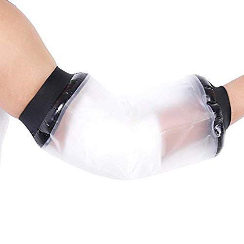 Waterproof PICC line Protector Arm Cast Cover for Shower Adult, Waterproof TPU Shower Bandage & Cast Protector for Chemotherapy Shower & Bath Watertight Protection 100% Reusable
