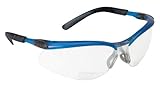 3M BX Reader Protective Eyewear, 11475-00000-20 I/O Mirror Lens, Blue Frame, 2.5 Diopter (Pack of 1)