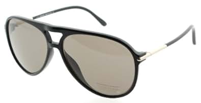Tom Ford 0254 01M Black Matteo Aviator Sunglasses Lens