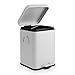 BINO Stainless Steel 1.3 Gallon / 5 Liter Square Oscar Step Trash Can, Matte White
