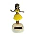 Mstechcorp, Set of 5 Aloha Dancing Hula Girl Hawaiian Bobble Head 1 Pink 1 Yellow 1 Red 1 Purple 1 Teal Solar Toy