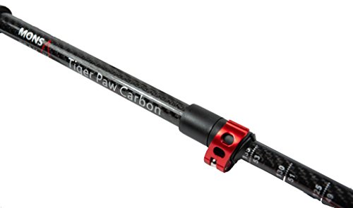 Mons Peak IX Tiger Paw Carbon Trekking Poles for Hiking, Trekking, Walking, Snowshoeing - Cork Grip, Ultralight, Collapsible and Adjustable Poles