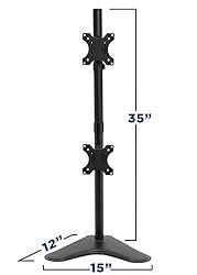 Mount-It! Vertical Dual Monitor Stand, Free