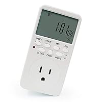 Cesun Outlet Timer Programmable Wall Timer Switch Grounded