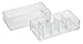 mDesign Hair Care and Accessories, Stacking Organizer for Bathroom Vanity to Hold Clips, Combs, Head Wraps, Elastics, Bobby Pins - 2 Piece Set, Long, Clear