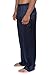 TexereSilk Men's 100% Silk Pajama Pants (Midnight Blue, Large) Comfortable PJ Bottom for Him MS0201-MID-L