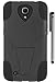 For Samsung Galaxy Mega 6.3 Double Layer Hybrid Stand Cover Case with ApexGears Stylus Pen (Black)