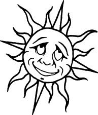 image for Cut Ready Clipart Sun Suns Vector Clipart Vinyl Cutter Slgn Design Art
