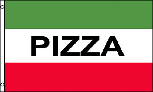 AZ FLAG, Italian Pizza Flag, 3x5 Ft, 100D Polyester Pizzeria Banner with Two Metal Grommets, Fade Resistant, Vivid Colors