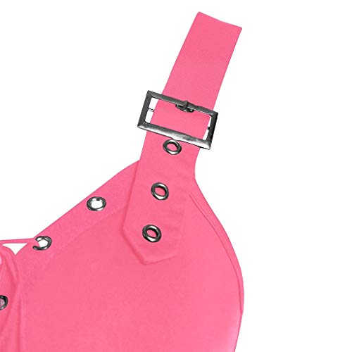 Xmiral Gothic jurk voor dames, mouwloos, veters, camisole mini-jurk, hoge taille, punkjurk - Image 5