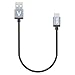USB C, Veckle 1ft USB C to USB Braided Cable for Samsung Galaxy S8, S8 Plus, Nintendo Switch, 2015 Macbook 12'', ChromeBook Pixel, OnePlus 2, Nexus 6P, 5X, Nokia N1 and More Type C Devices, Black