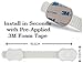 Baby Proofing Adjustable Strap Locks for Child Safety and Child Proofing Your Home, Fridge, Drawers, Stove, Toilet, Dishwasher, Oven and More | Free Bonus - Spare 3M Tape and Installation E-Book
