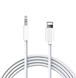Aux Cord for iPhone,3.5mm Compatible with iPhone X/8/7/Plus/6/6s/XS/XR/XS MAX Adapter Cable to Car/Home Stereo/Headphone/Car Stereo/Speaker/Headphone Adapter, Supporting iOS 12.1 and Later(3.3ft)