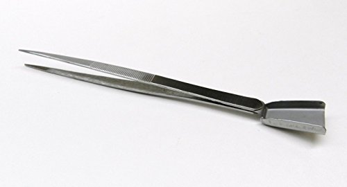 DIAMOND TWEEZER WITH SCOOP FOR STONES BEAD WORK GEMOLOGIST TWEEZERS SHOVEL END (E 1) NOVELTOOLS