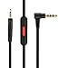 LASMEX Headphone Aux Cablewith Mic and Remote Compatible with Bose QuietComfort QC35ii QC35 OE2 OE2i AE2 Soundlink Soundtrue, Audio-Technica, Android Devices and More (for Androids, 1-Pack, Black)