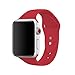 AdMaster Silicone Compatible for Apple Watch Band and Replacement Sport iwatch Accessories Bands Series 3 2 1 Red 38mm S/M