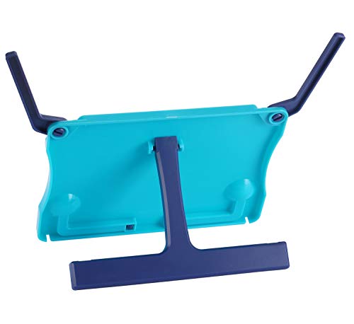 MOREYES Table Music Stand, Book Reading Stand, Portable Foldable for Reading, Music Sheet, Cook Book,Document (blue)