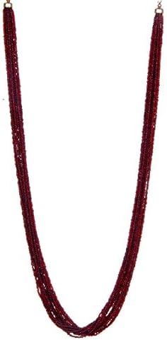 Twella Creations Maroon1 Beaded Necklace Long for Women TC_063