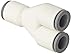 Legris 6340 56 00WP2 LIQUIfit Push-to-Connect Fitting, Wye, 1/4