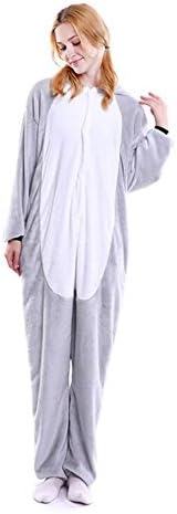 WZFuture Adult Unisex Warm and Cozy Plush Adult Cosplay Pajamas Animal Costume (S, Koala)