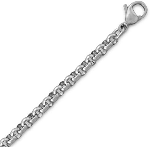 Rolo Chain Necklace 4mm 316L Surgical Stainless Steel