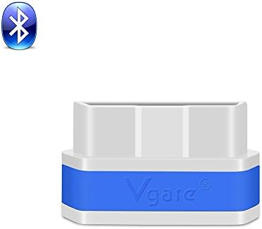 Vgate iCar2 Bluetooth New ELM327 Car Reader Scanner OBD2 EOBD Auto Scan Tool Diagnostic Scanner (white & blue)