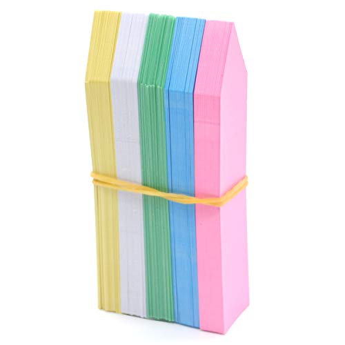 5 Colors 4 Inch Plastic Nursery Garden Stake Tags Plant Seed Garden Labels Pot Marker (100PCS)