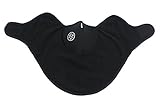 Cotton Fleece Face Mask, Neck and Ear Warmer, Black